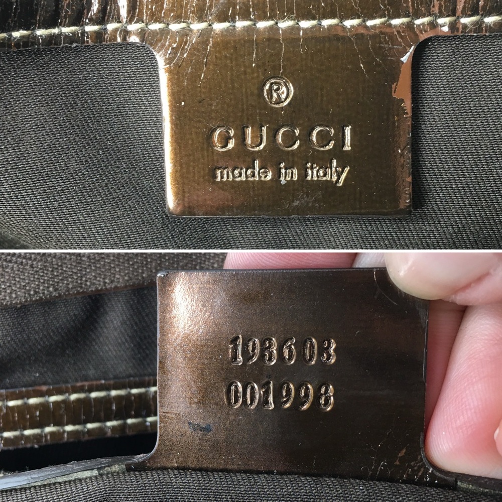 Authentic GUCCI Boston satchel bag brown gold - Picture 14 of 15